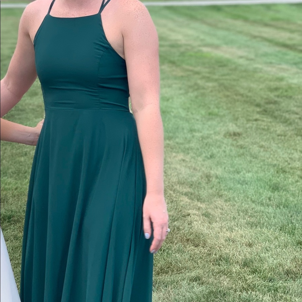 Lulus Maxi Dress. Size Medium. Forest Green.